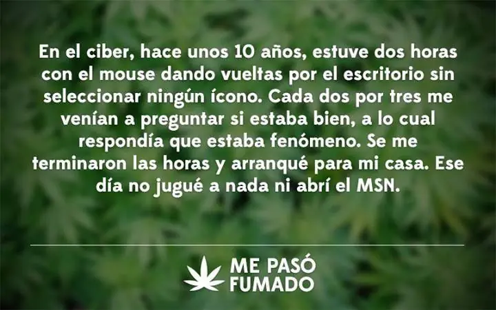 Me pasó fumado