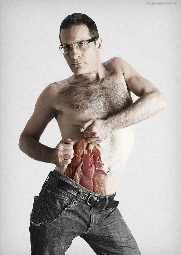 A carne viva con Photoshop