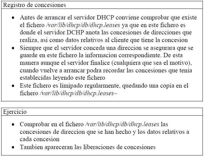 DHCP ejercicios paso a paso