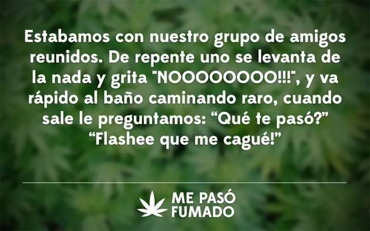 Me pasó fumado