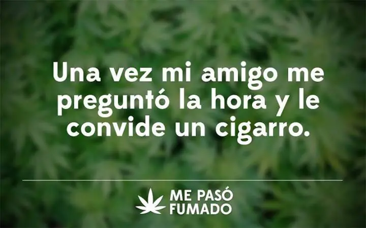 Me pasó fumado