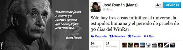 Cosas raras provocadas por el infinito...