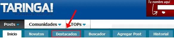 Estamos estrenando una nueva función en Taringa!