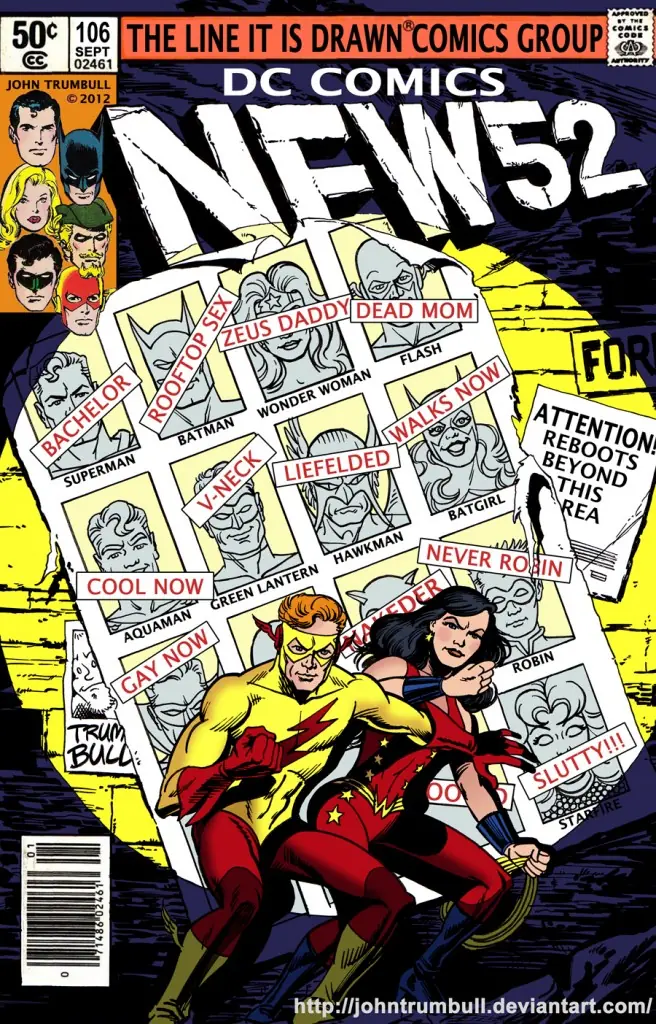 New 52 DC: El afiche parodia y su historia