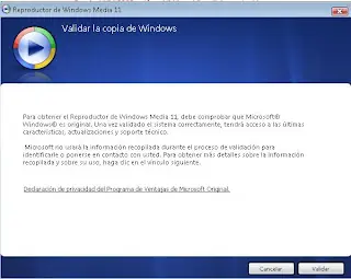 Validar windows media player 11 sin programa 100% garantizad