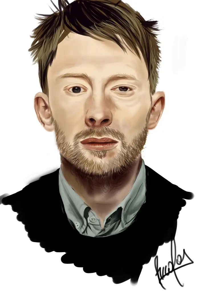 Ilustracion de Thom Yorke