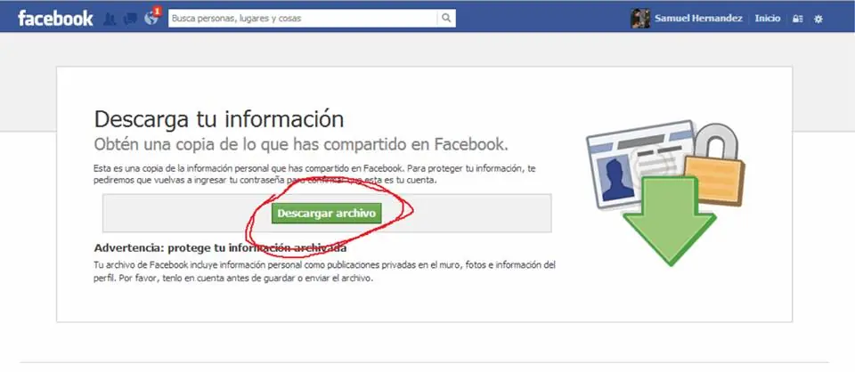 Baja todas las fotos de tu facebook en un solo zip!