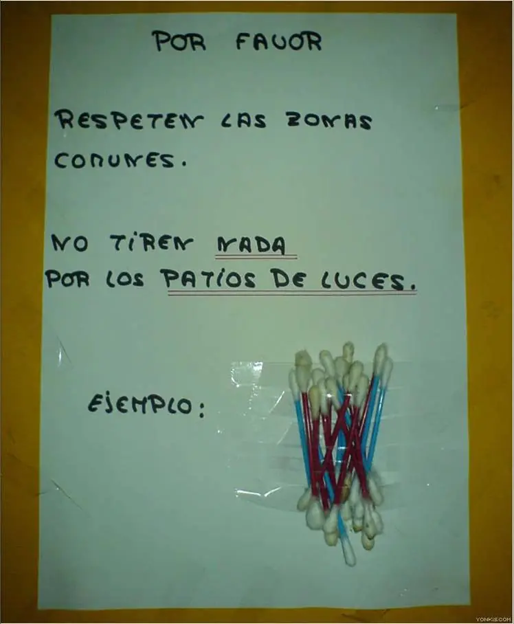 +7 si te gusto.Notas de vecinos en edificios.