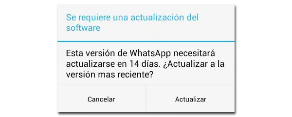 La actualización inexistente de WhatsApp