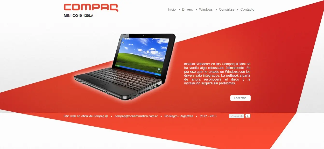 Instalar Windows en Compaq Mini