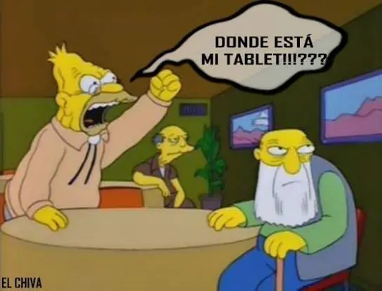 Las bromas a Tabare y su tablet...