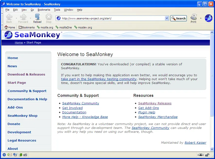 SeaMonkey el todo en uno de mozilla