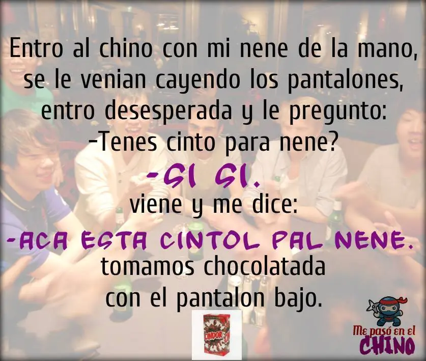 Me pasó en un chino