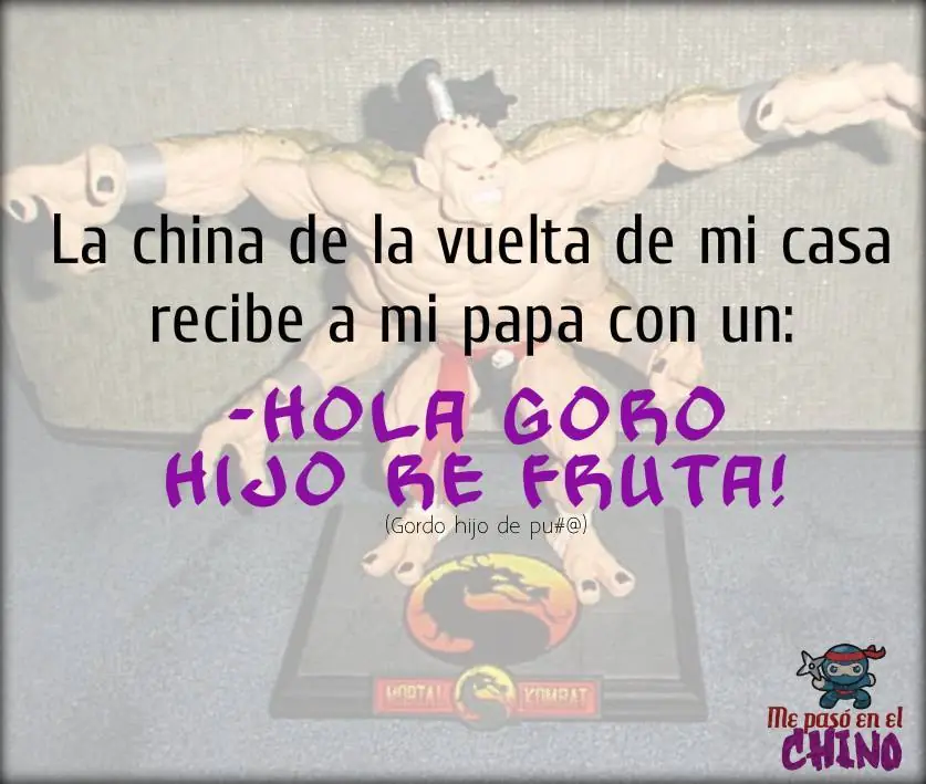 Me pasó en un chino