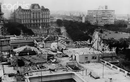 El bombardeo a Plaza de Mayo.