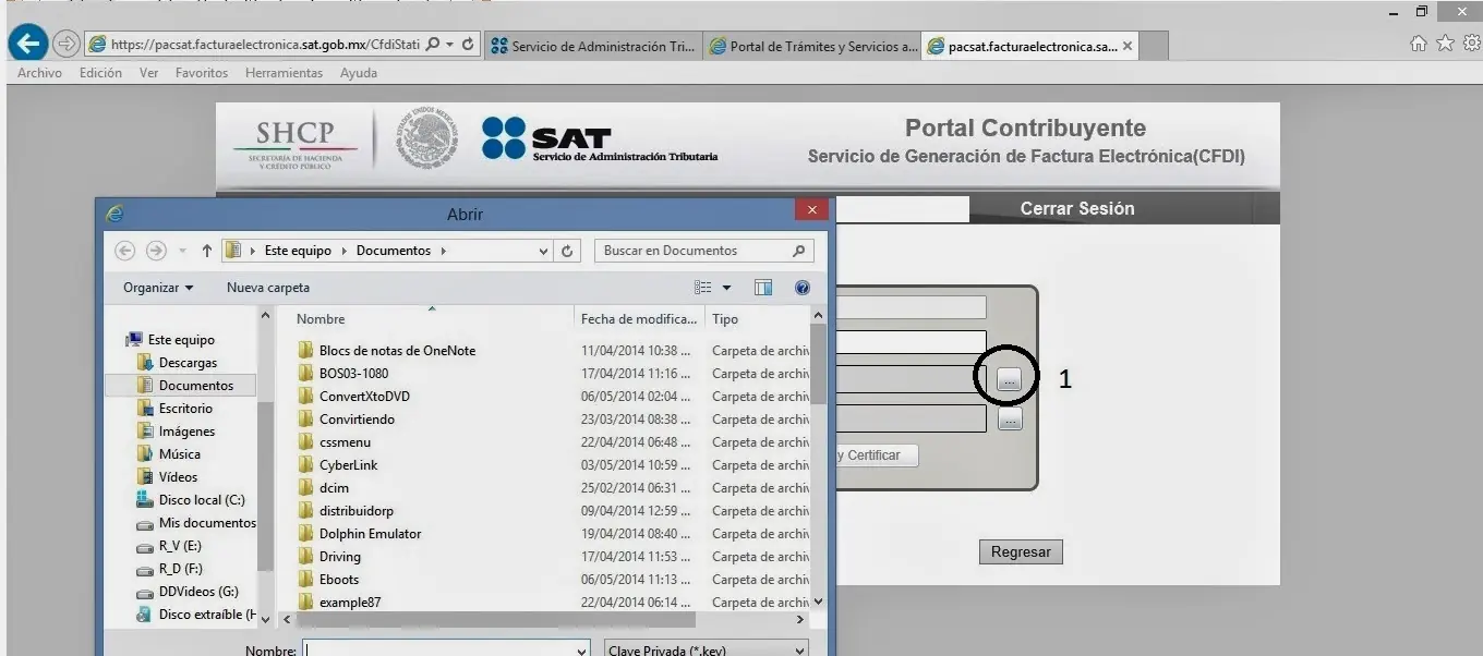 Instalación del SAT (México) y primer factura en WINDOWS 8