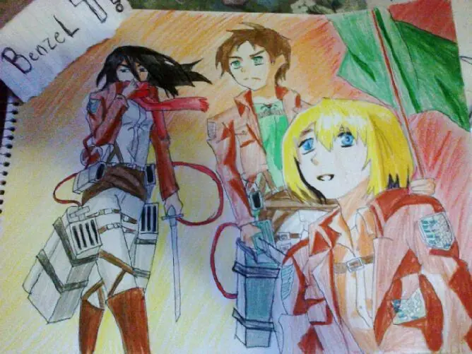 Mi dibujo de Shingeki No Kyojin