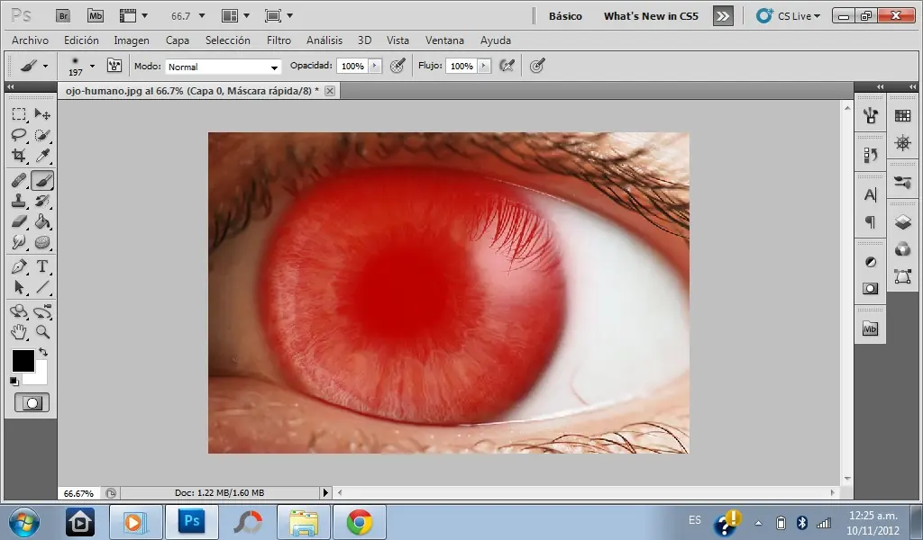 cambiar color de ojos