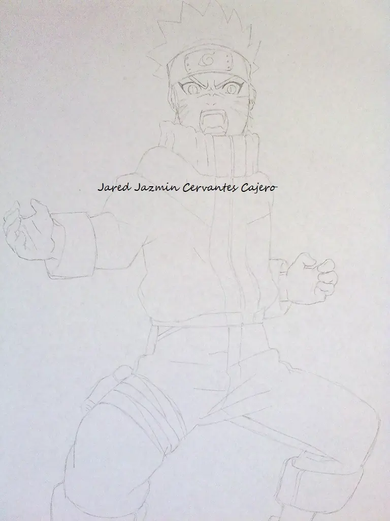 Mi dibujo de Naruto (con procedimiento)