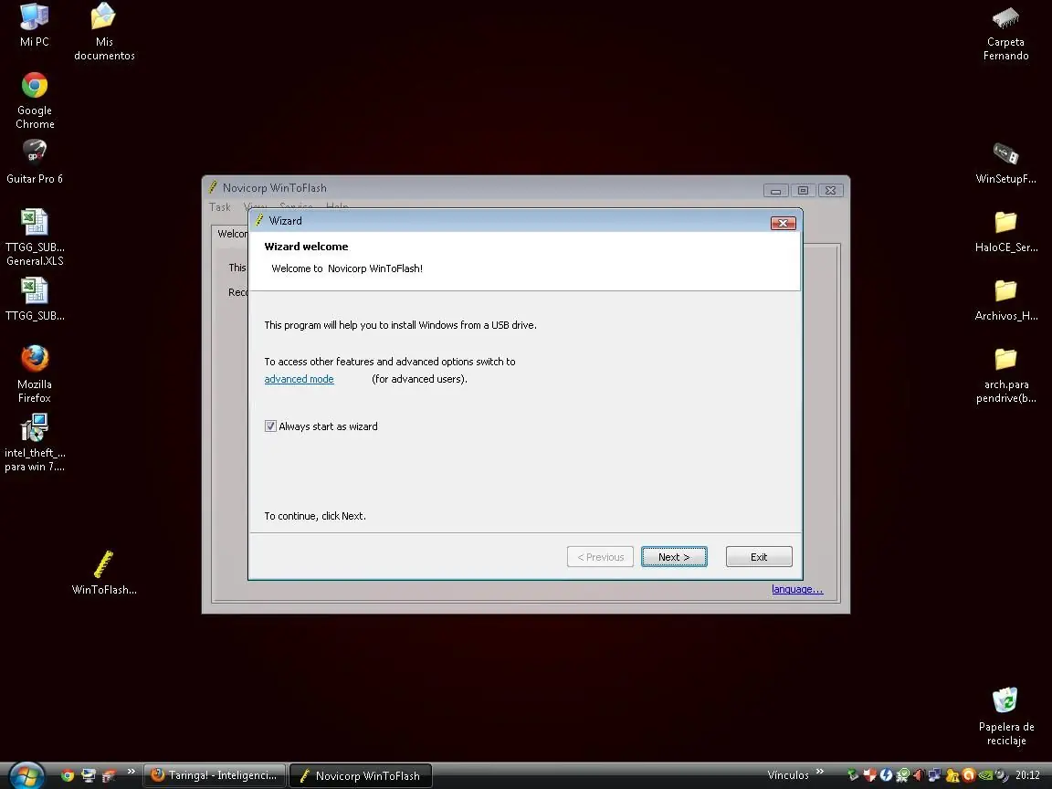 Instalar windows 7 ultimate en un usb