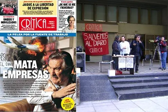 Trabajadores de Crítica tomaron el diario