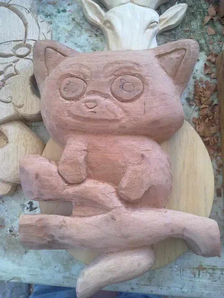 talla en madera (trabajo de mis alumnos)