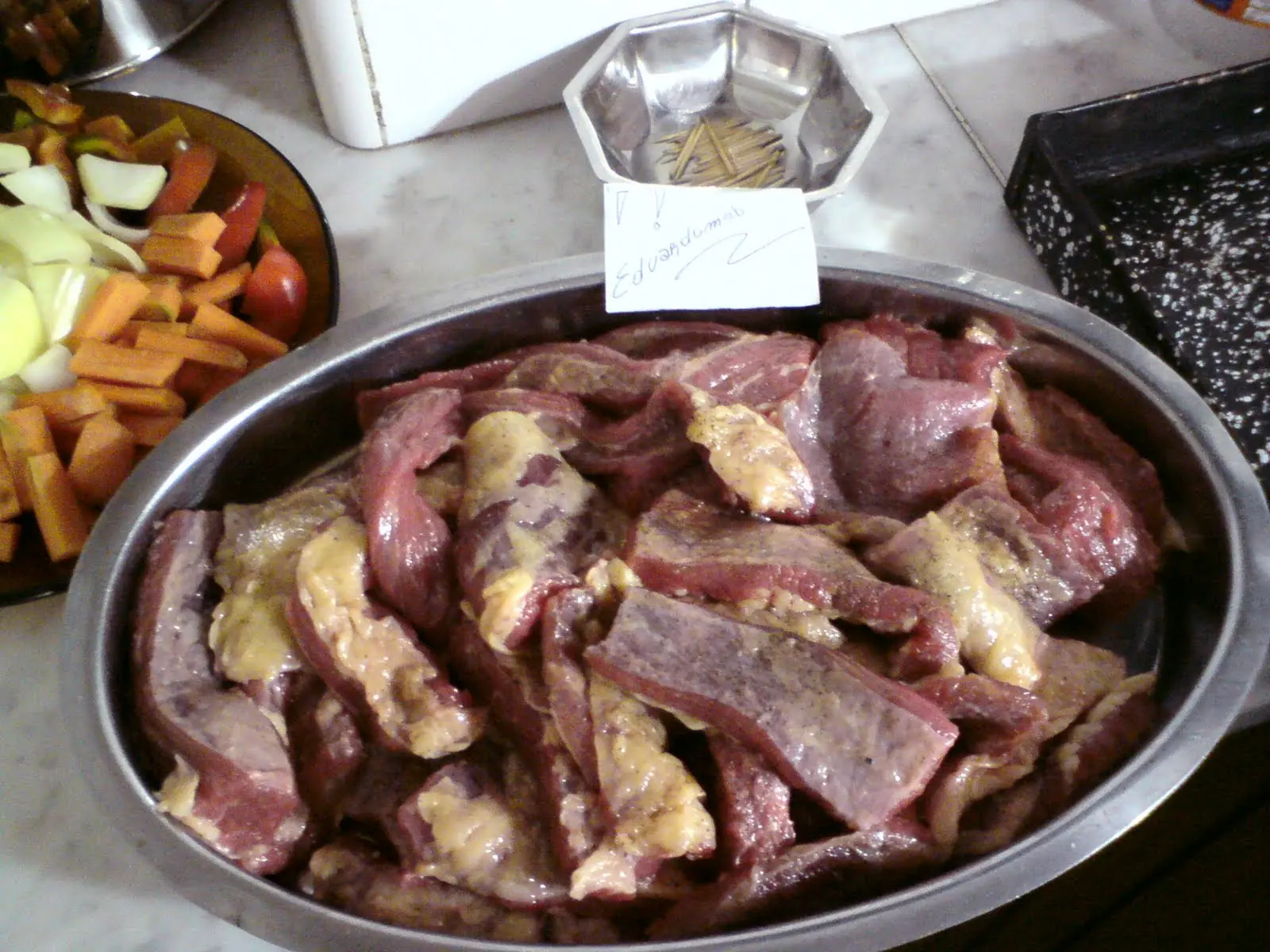 Super Matambre Tiernizado al horno c vegetales -Fotoreceta-