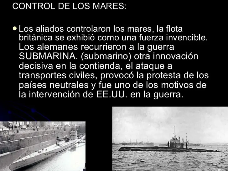 Tecnologia en la Primera Guerra Mundial