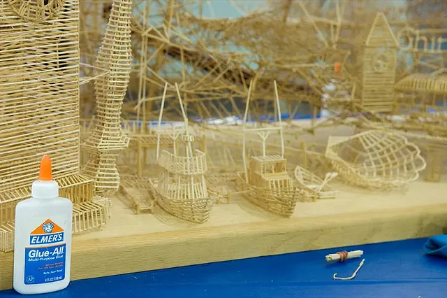 Ciudad hecha con palillos