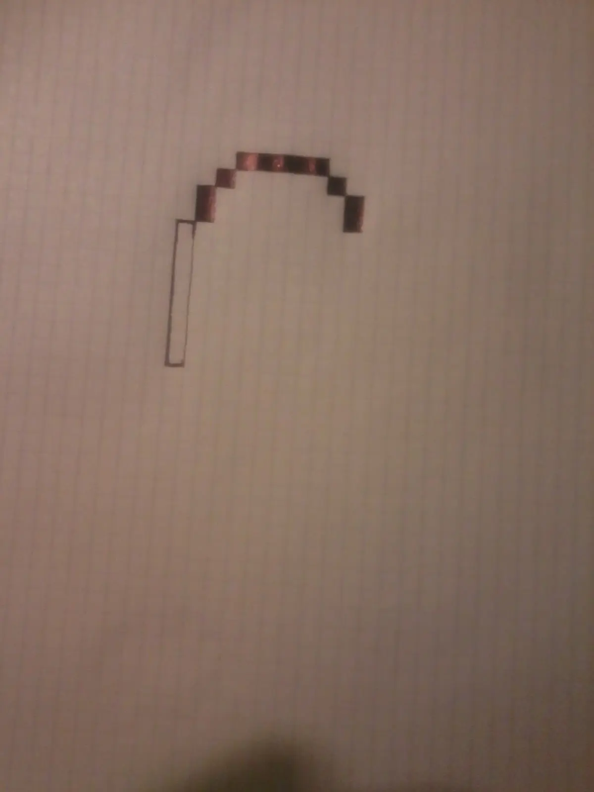 dibujé a ezio de assassins creed en 8 bit