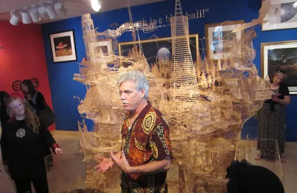 Ciudad hecha con palillos