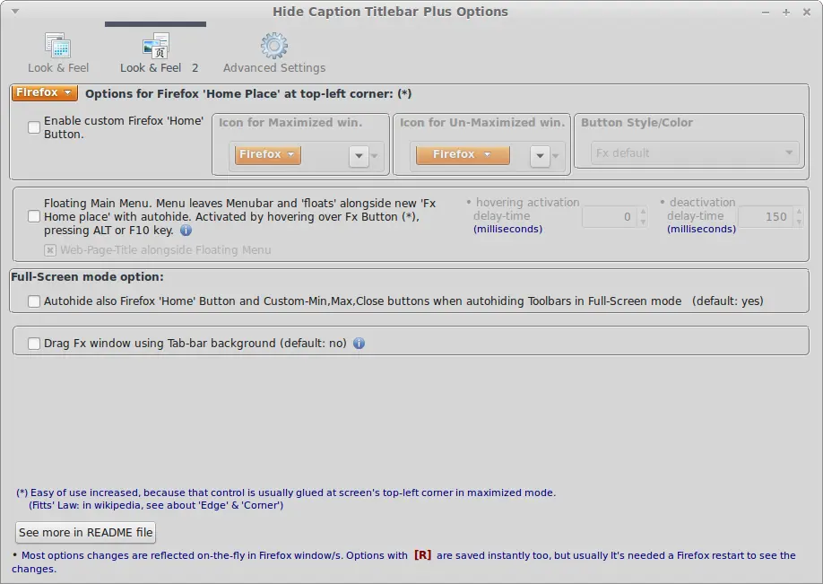 Firefox con aspecto de Chrome en Linux