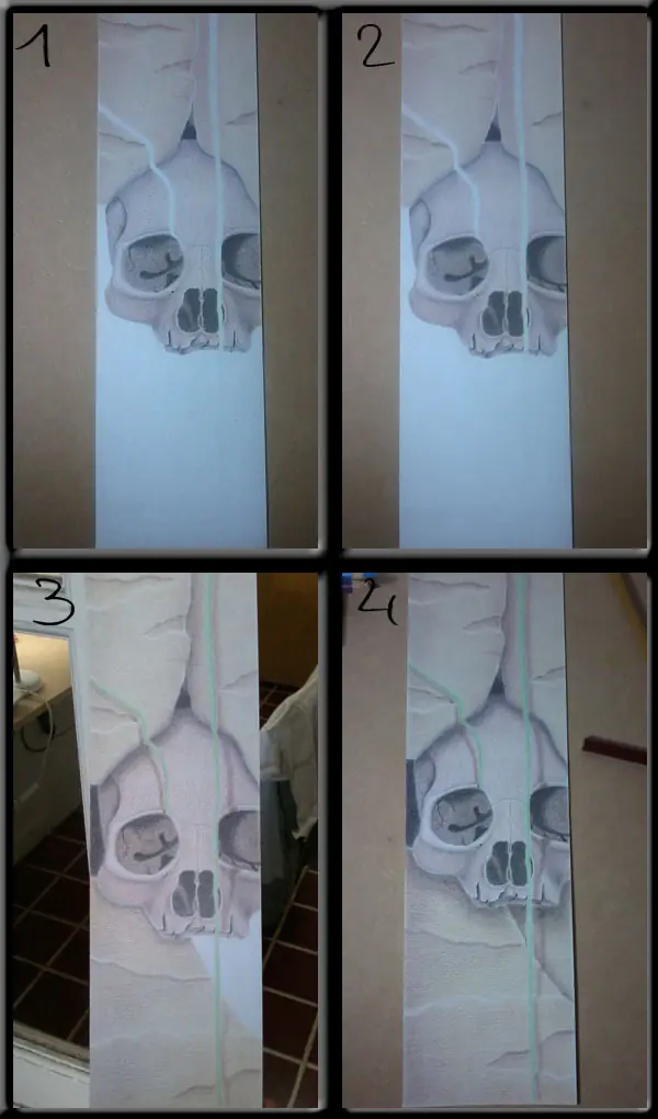 Dibujo de una calavera