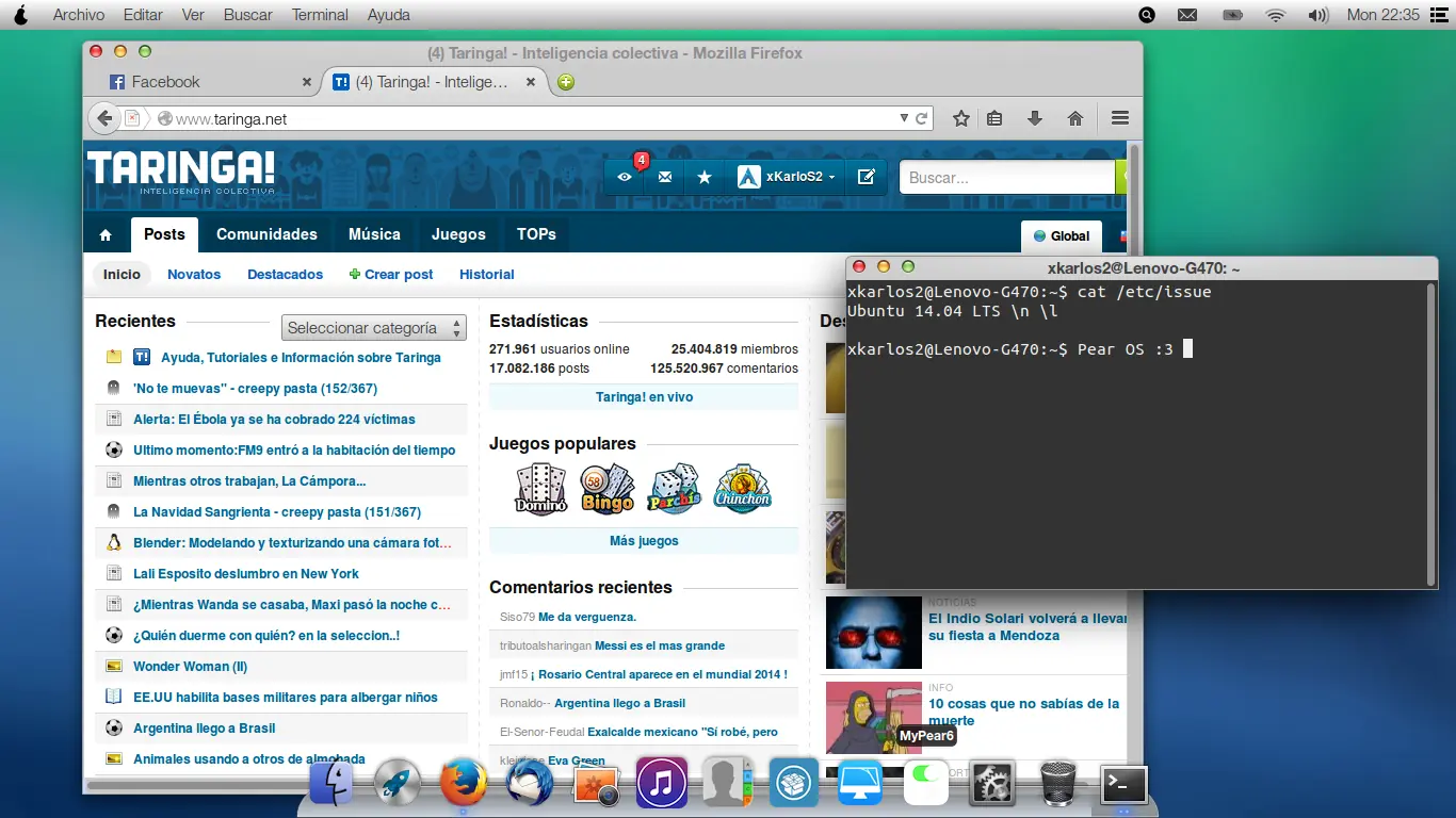 Pear Os 8 - Actualizado 14.04