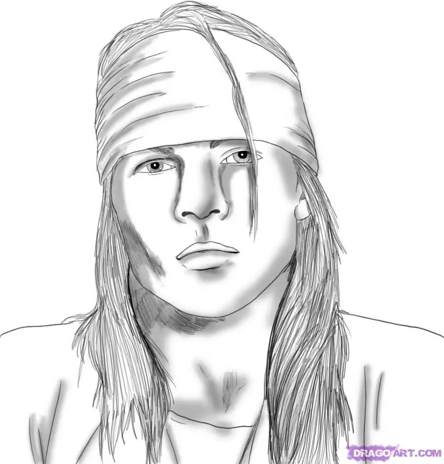 Dibuja a Axl Rose. (Paso A Paso)