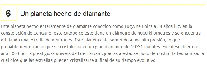 10 curiosidades del universo