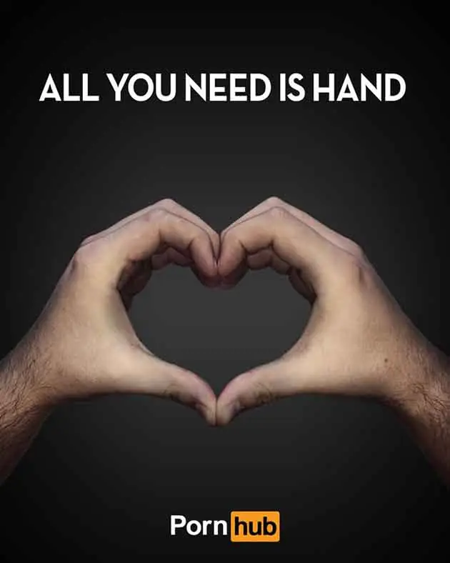 Publicidad de Pornhub que puedes ver en el trabajo