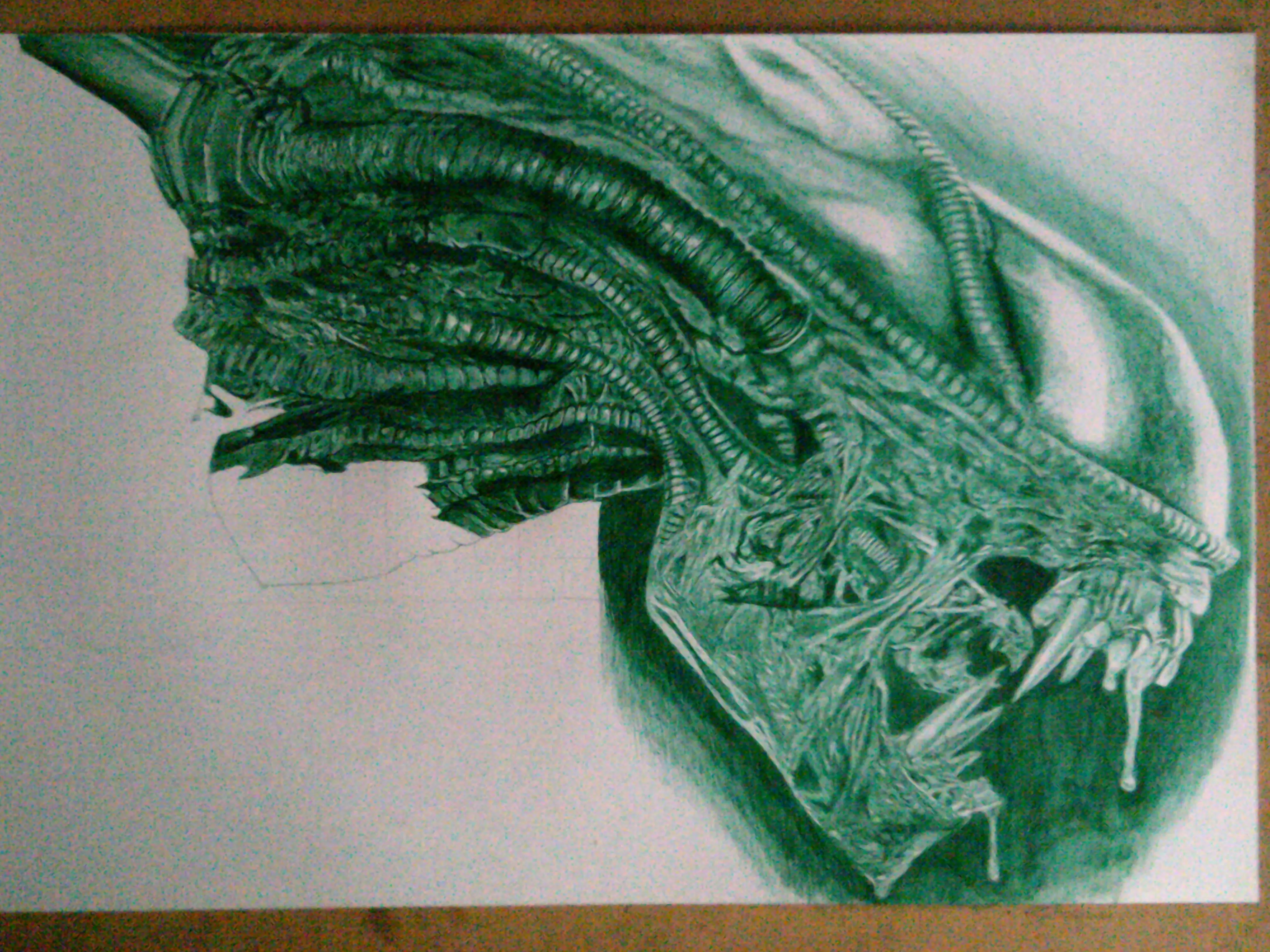 Aliens (boligrafo bic)