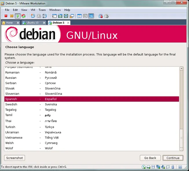 debian y windows