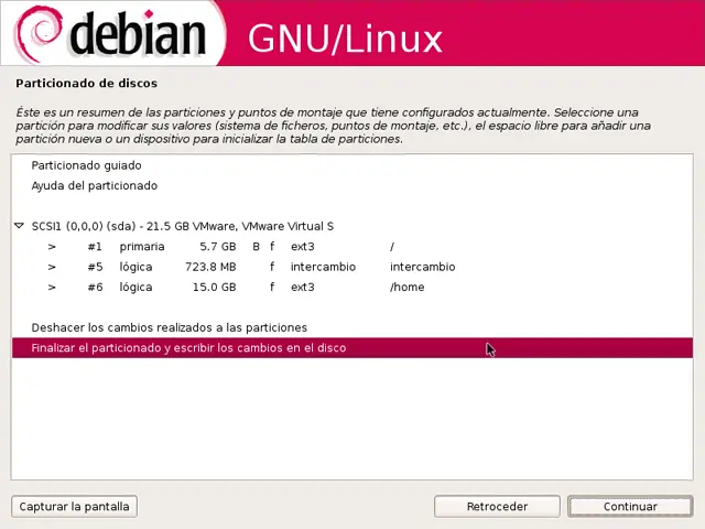 debian y windows