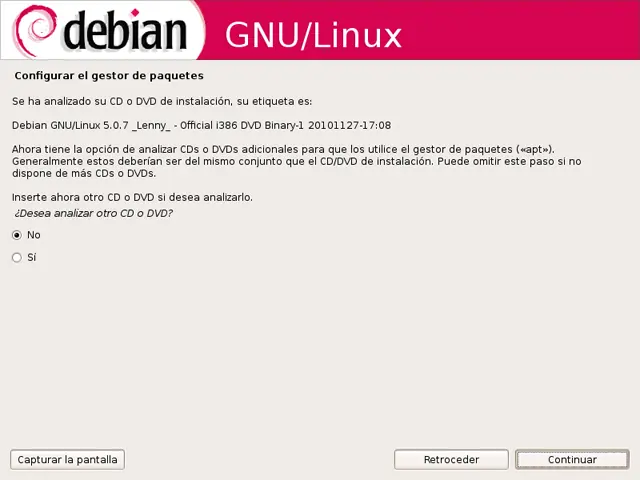 Debian Lenny 5.0.7Gnu/Linux i386 Guia de instalació [post 2