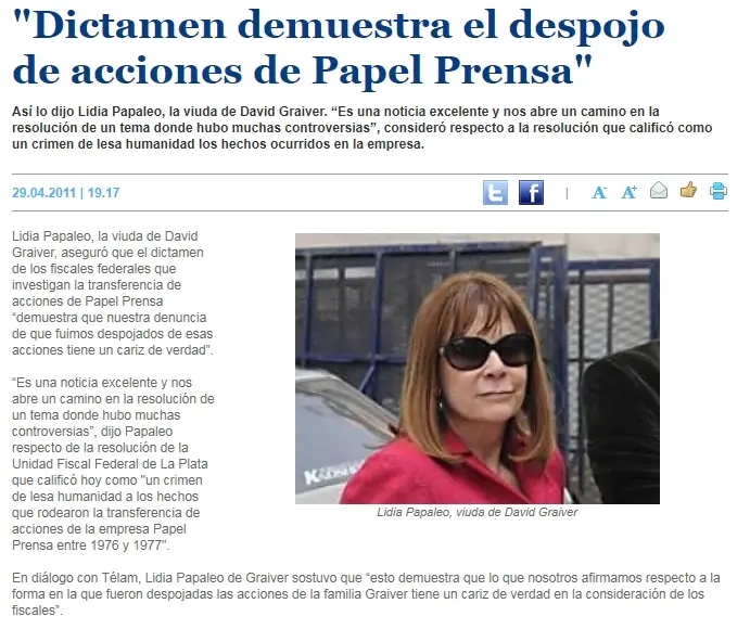papel prensa