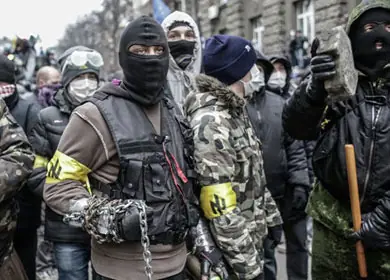 Auge de la ideología nazi en Ucrania