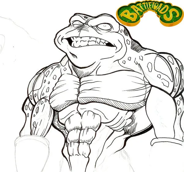 Adelanto battletoads lineart