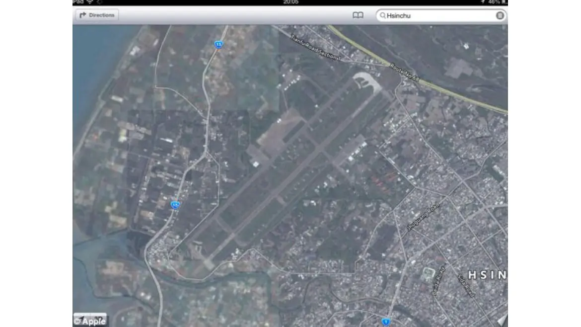 Apple Maps mostró una base militar secreta