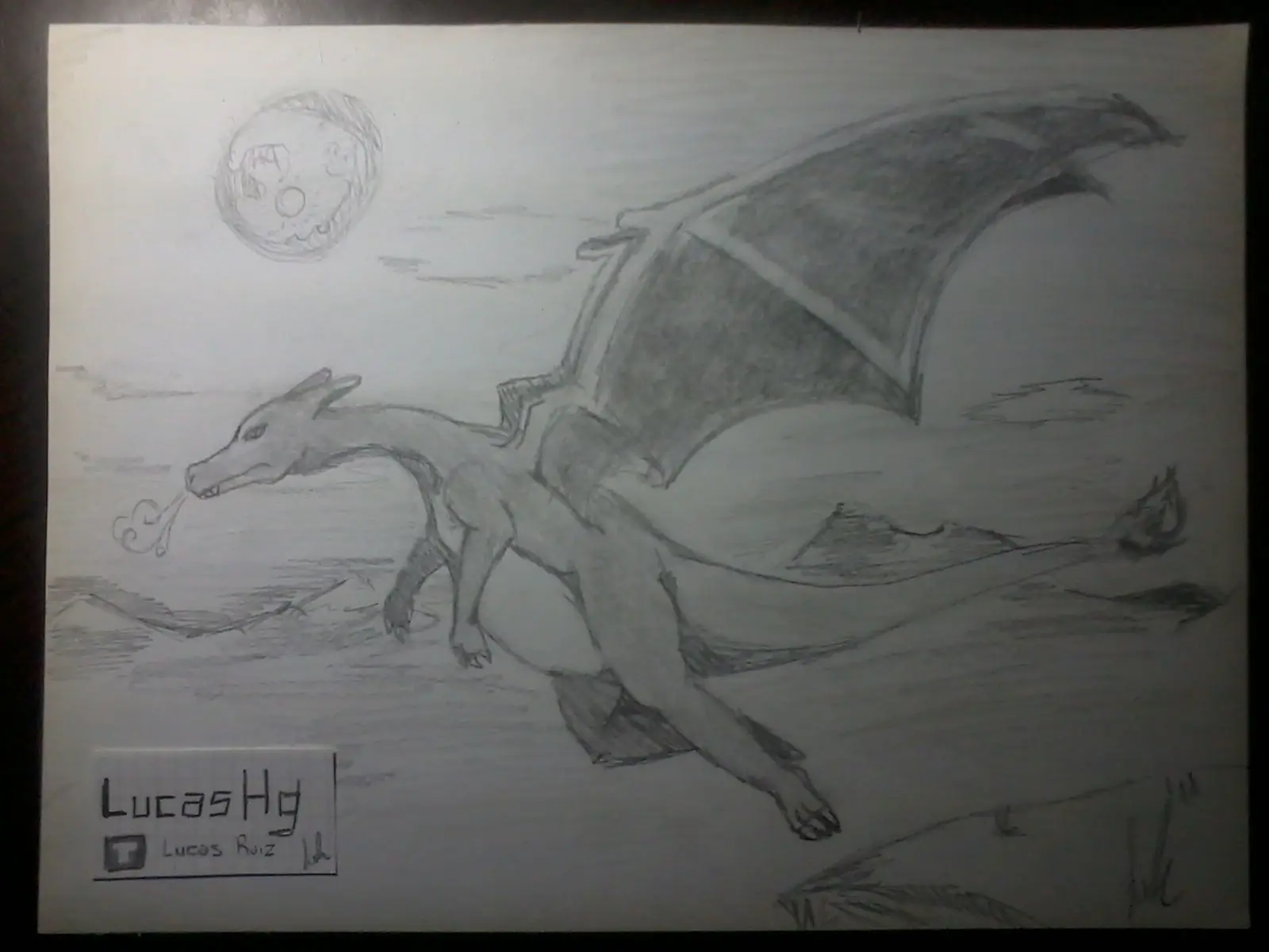 Dibujo propio de Charizard (pokemon)