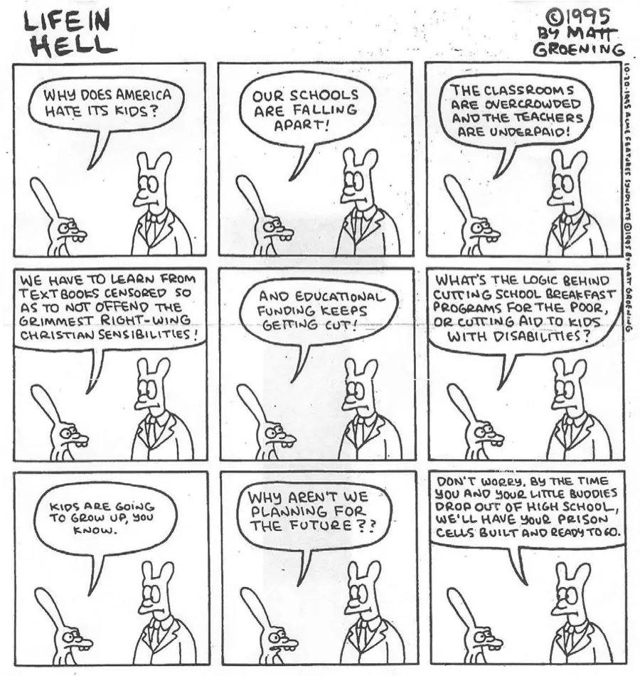 El comic del creador de los Simpsons! M.G.