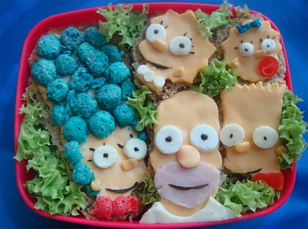 esculturas con comida