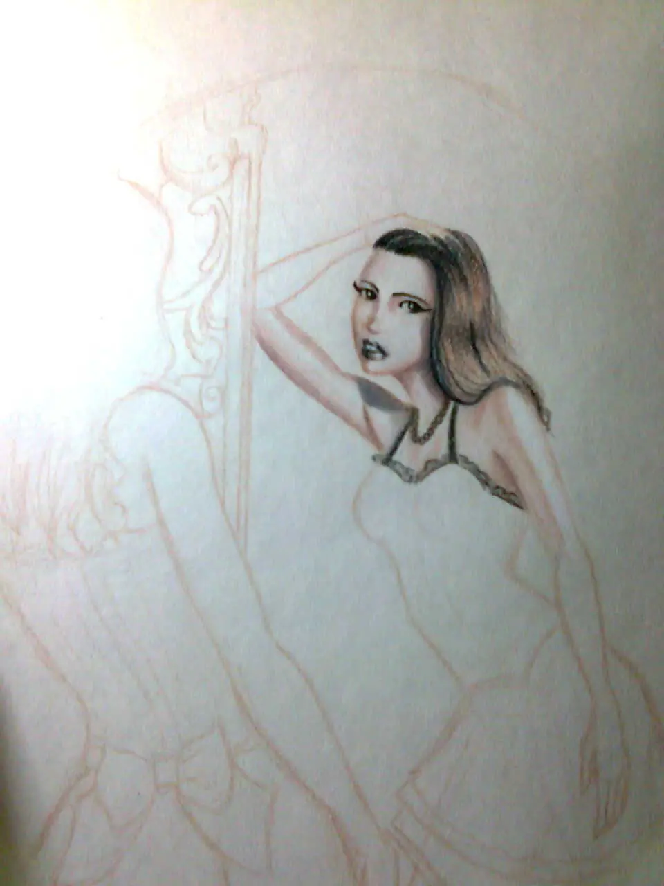 Chica Burlesque, ilustración