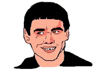 Mi dibujo en paint de Jim Carrey [Tonto y re tonto] paso a p